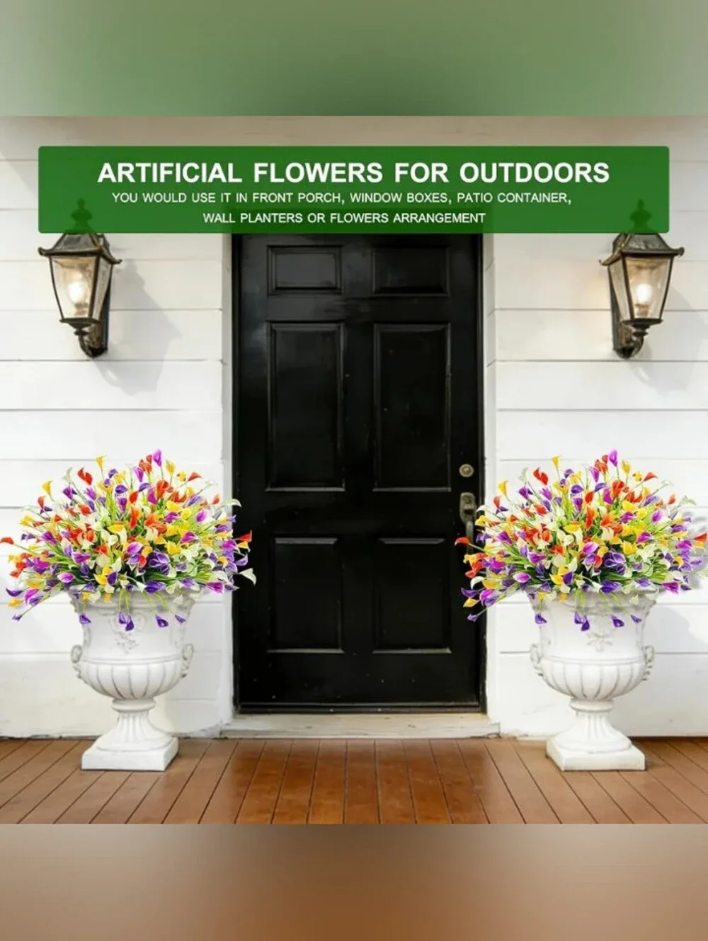 20 Bundles Calla Lily (400 Heads) Artificial Flowers for Outdoors